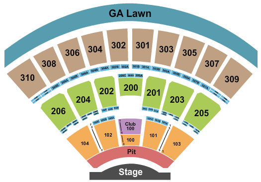 Empower Federal Credit Union Amphitheater Creed Seating Chart